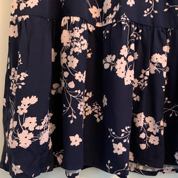 Gap Factory Blue Floral Womens Tie Waist Dress NWT - Picture 7 of 9